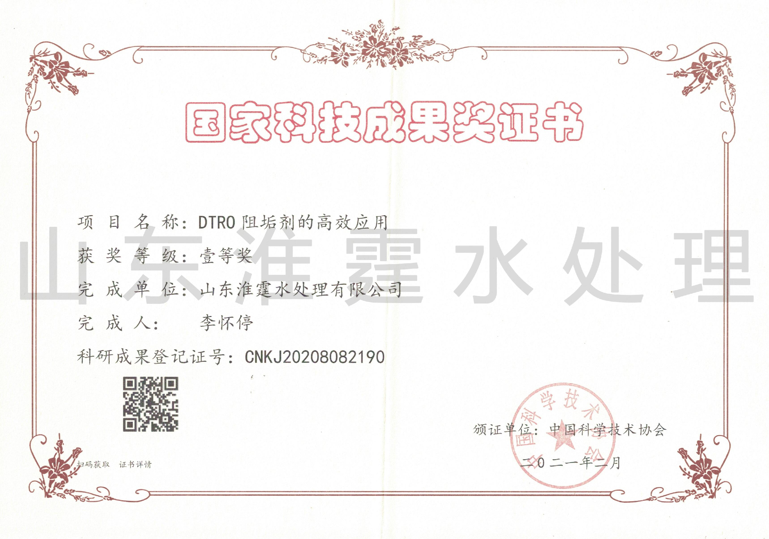 国家科技成果奖